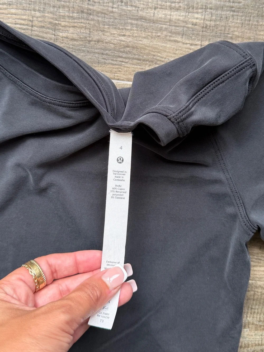Lululemon Open Tie-Back Short Sleeve Black 4